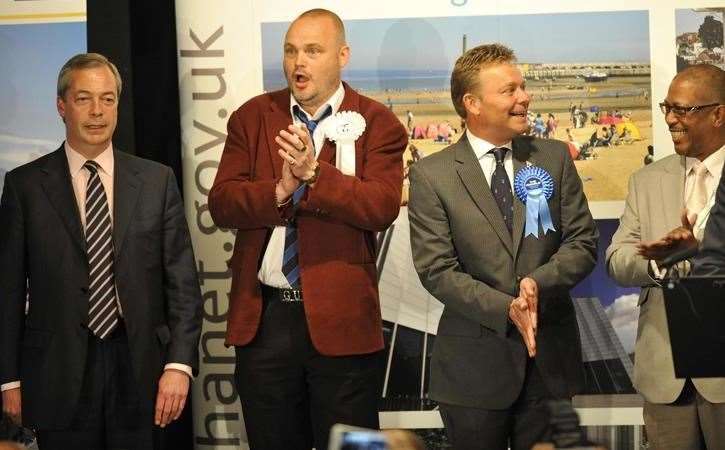 Then Ukip leader Nigel Farage failed to win the South Thanet seat in 2015