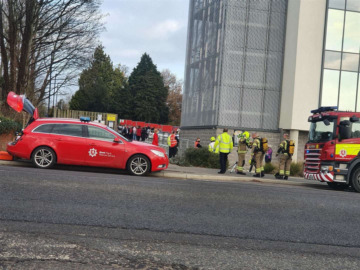 Ashford College students were evacuated after a chemical smell was noticed. Picture: Dini Alijaj
