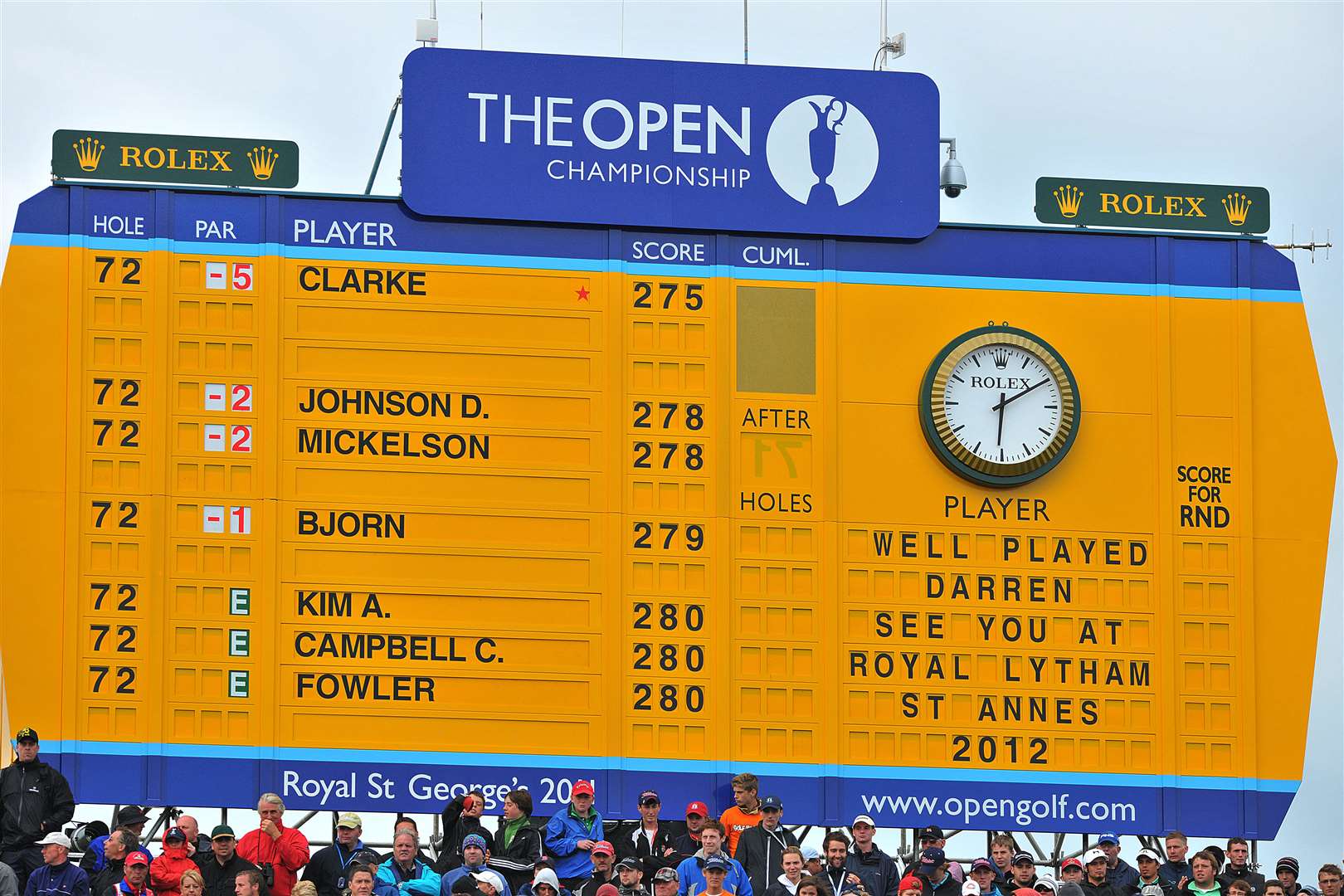 The Open at Royal St George's in 2011 Picture: Barry Goodwin