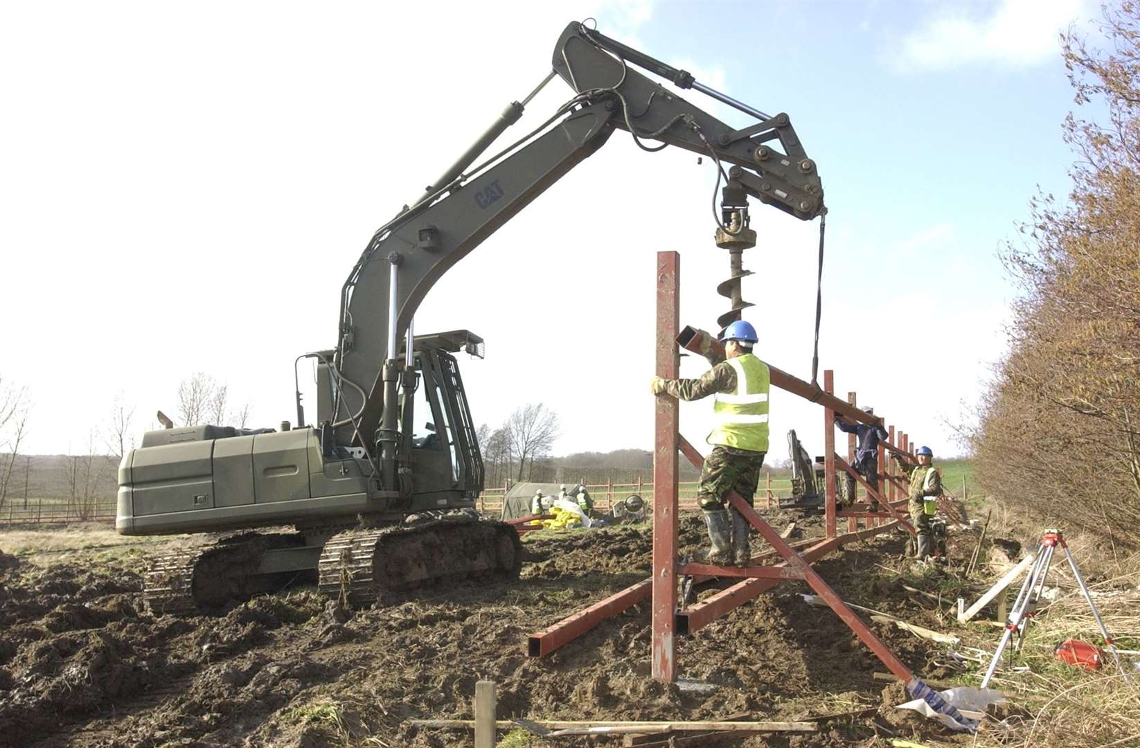 Ghurkas constructed the fencing for the paddock extension back in 2007