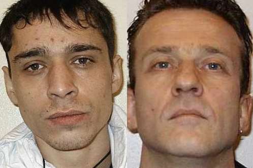 Prisoners Shaine Tester, left, and Sean Horsley