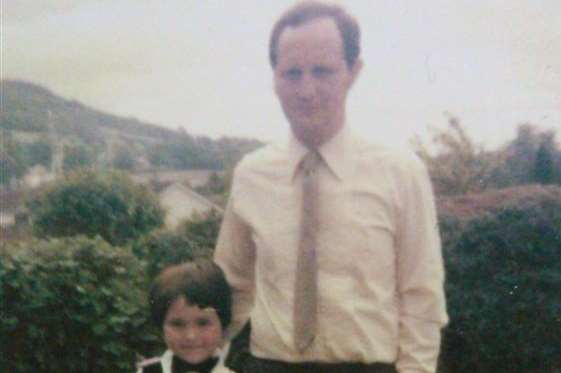 Lee Winter with his late father David in 1977