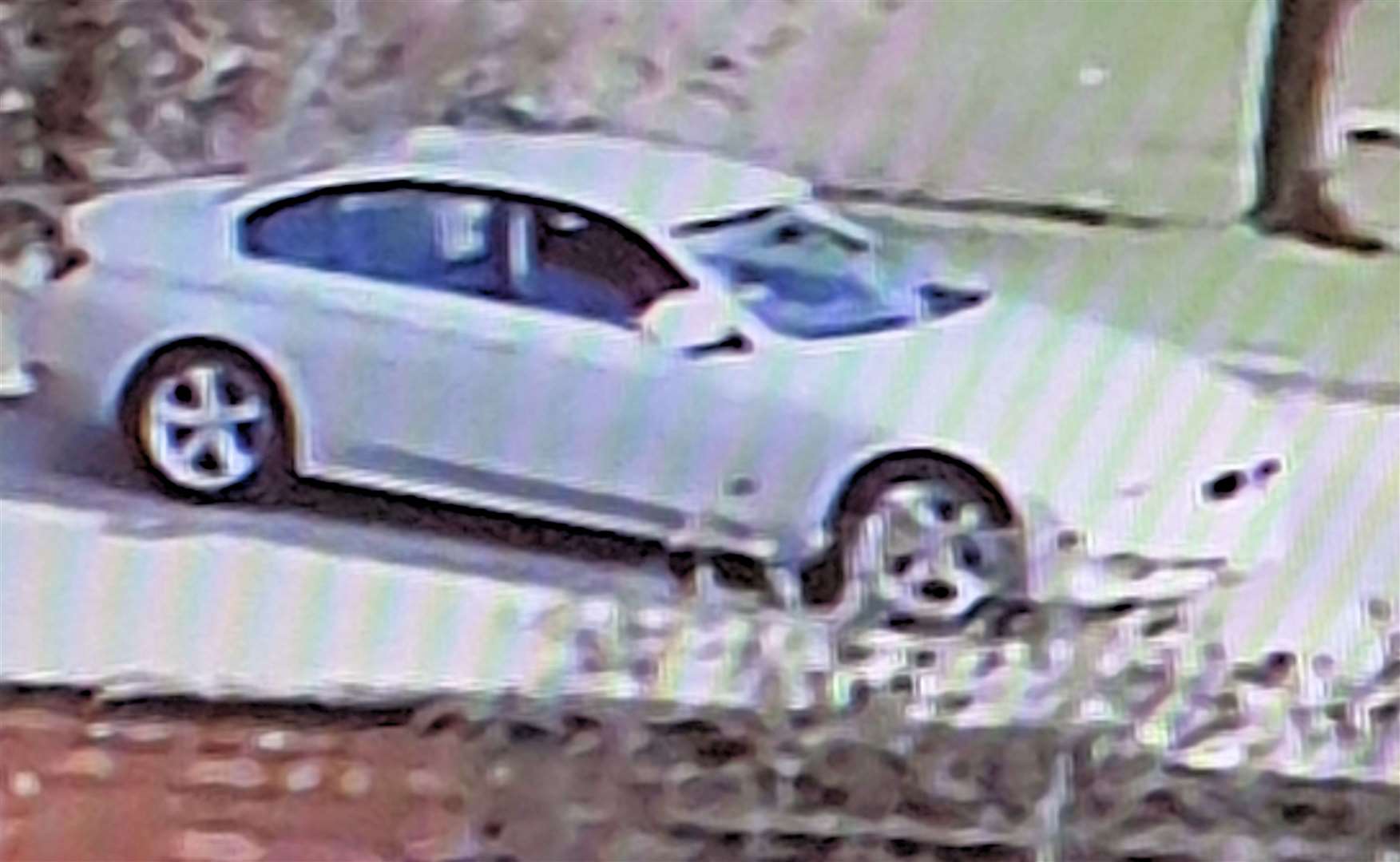 Police are looking to identify the driver of this vehicle spotted in Cedar Close, Ashford last Tuesday