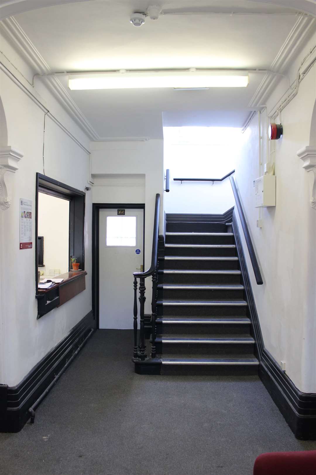 The staircase at Masters House, the former council offices in Trinity Road, Sheerness