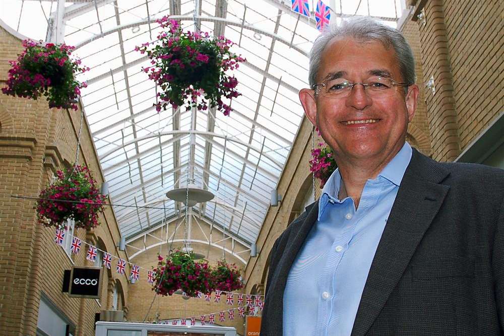 Canterbury City Partnership chief executive Bob Jones in Whitefriars shopping centre