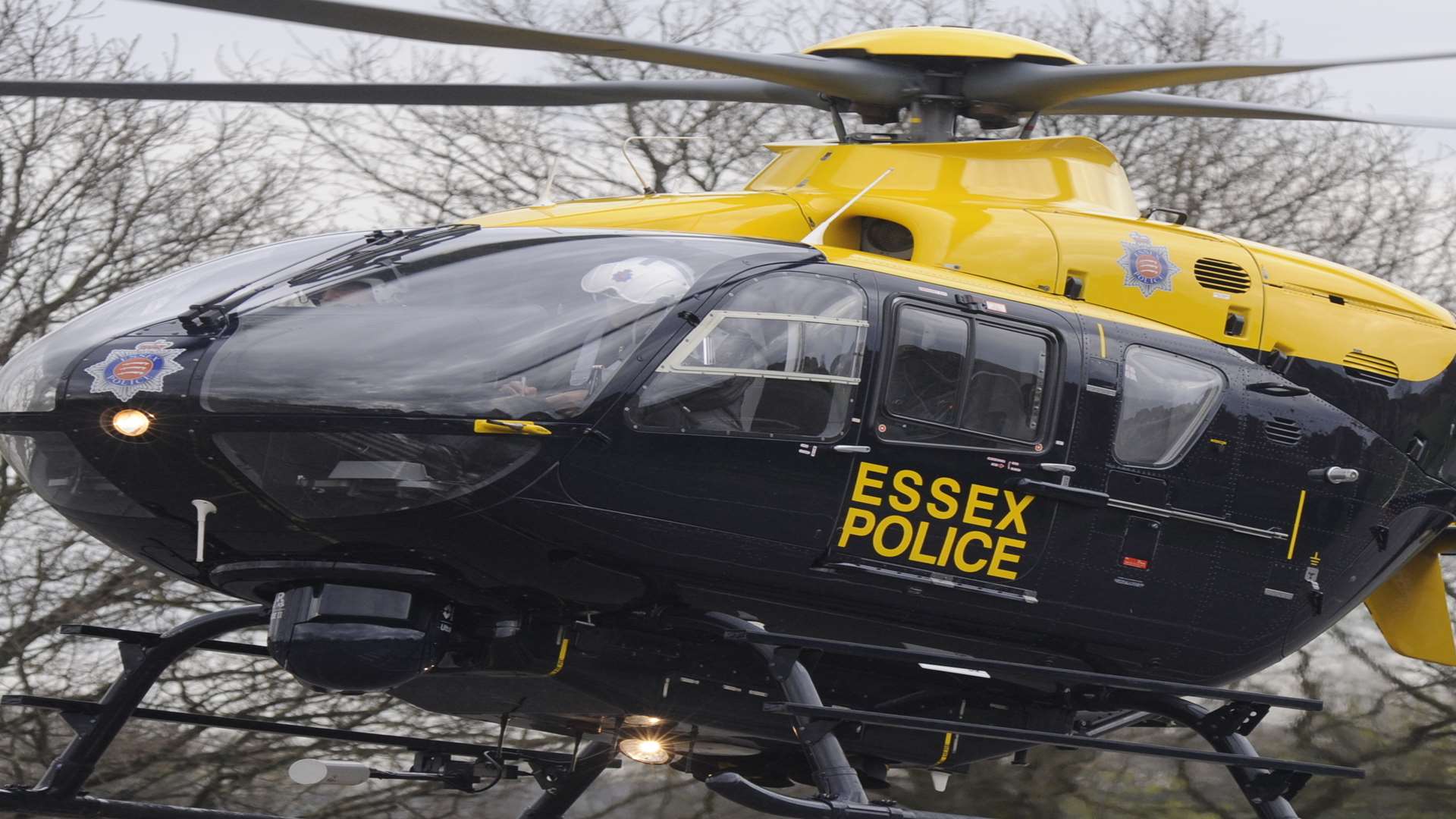 The police helicopter was used in the search. Stock picture by Matthew Walker