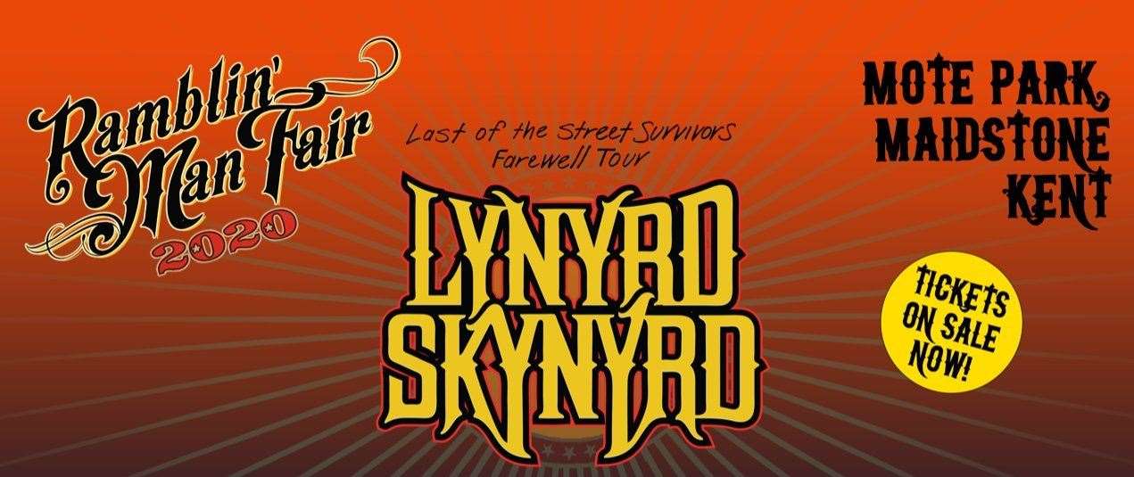 Lynyrd Skynyrd will play Ramblin' Man