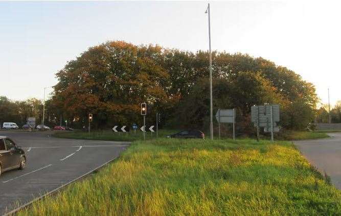 What the roundabout used to look like