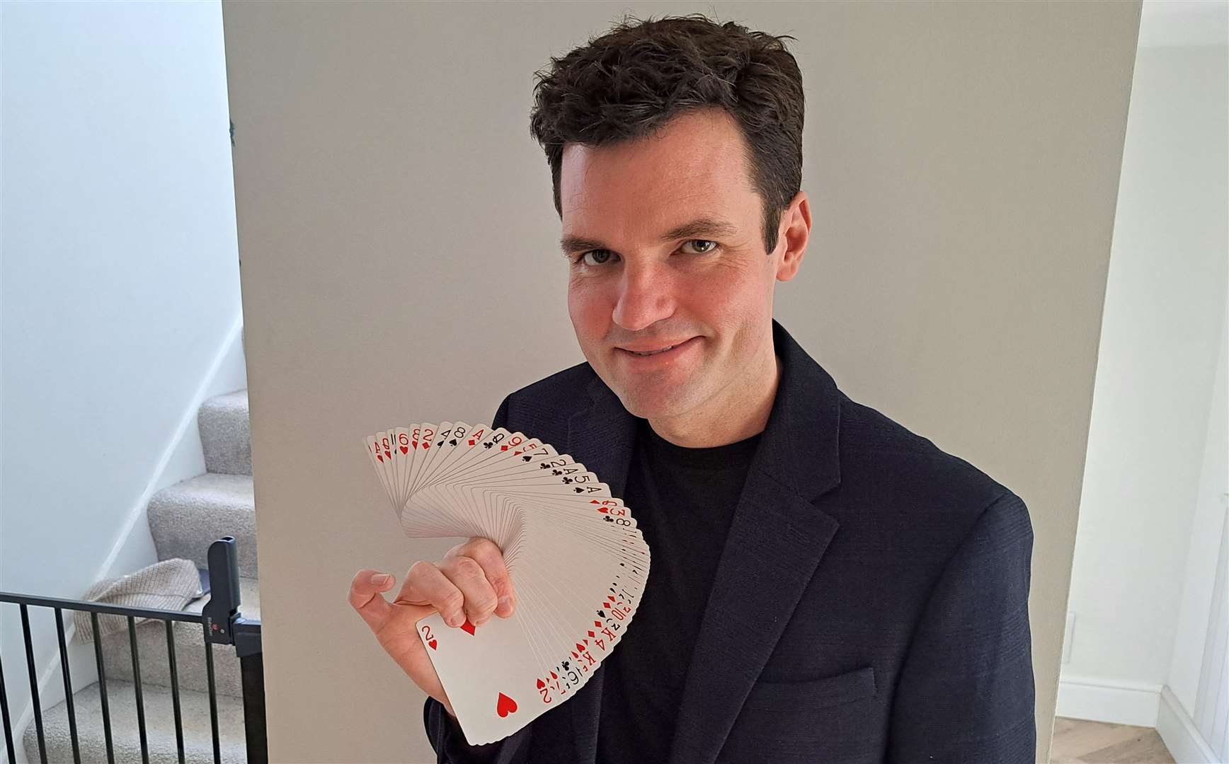 Ashford magician Chris Harding has amazing skills with playing cards