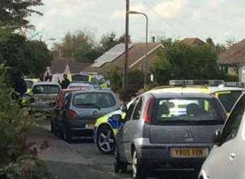 Police in Minster. Picture: Simon Willins.