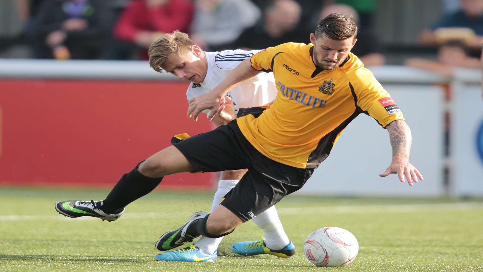 James Rogers helped Maidstone win the Ryman League last season Picture: Martin Apps