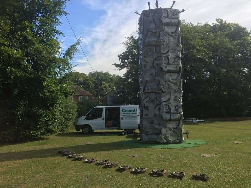 Has anyone seen the climbing wall after it was stolen from the Eurolink Industrial Estate?