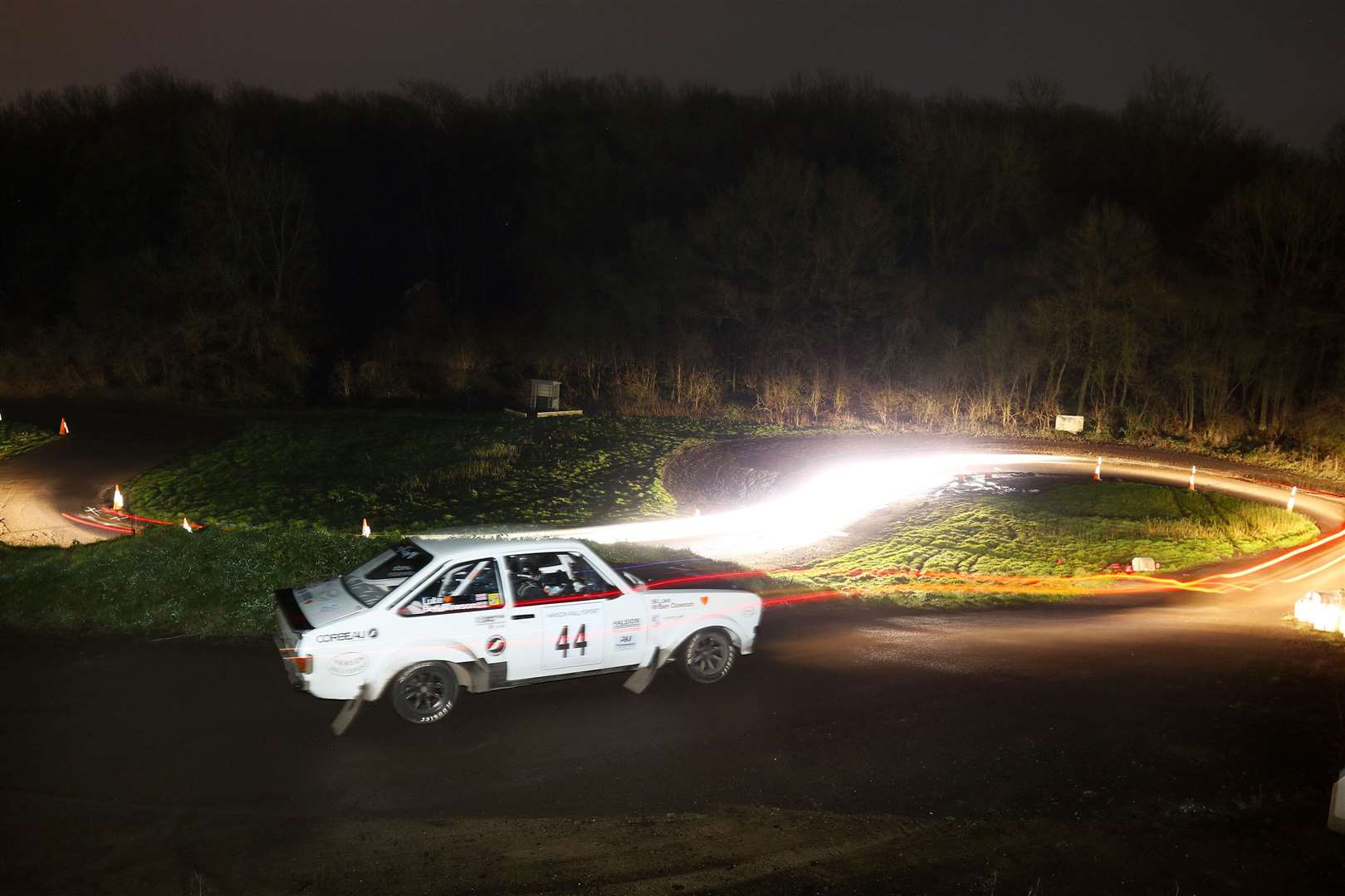 Ben and Luke at the Brands Hatch Stages Rally. Picture: M&H Photography