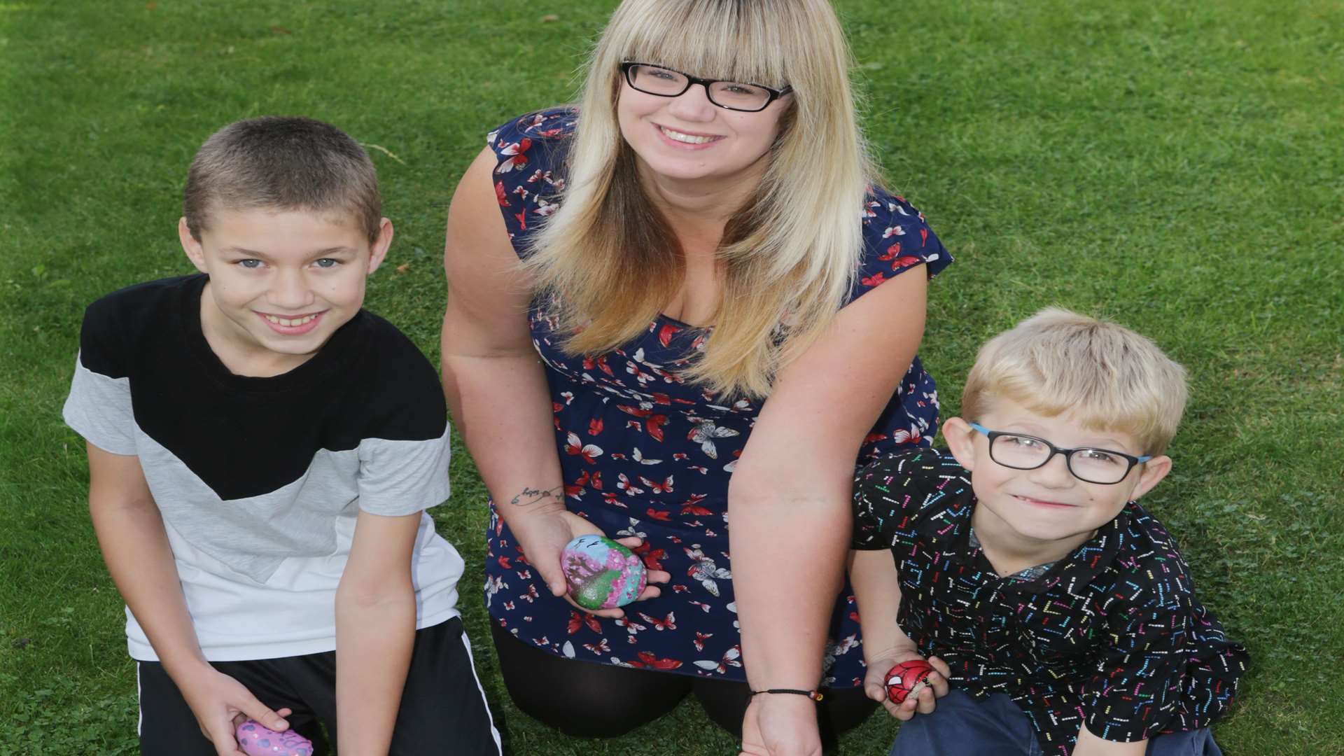 The family are hoping to make strangers smile in Sittingbourne