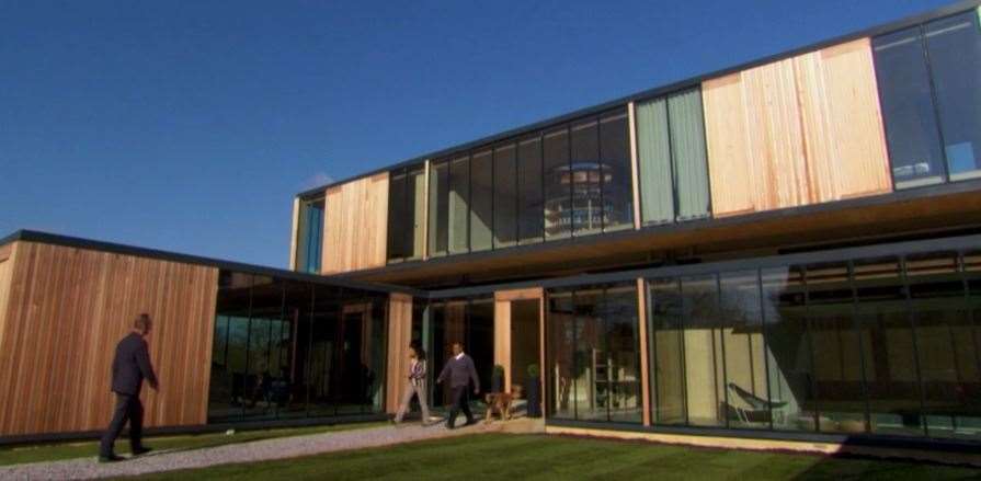 The house is made of just wood and glass. Picture: Channel 4