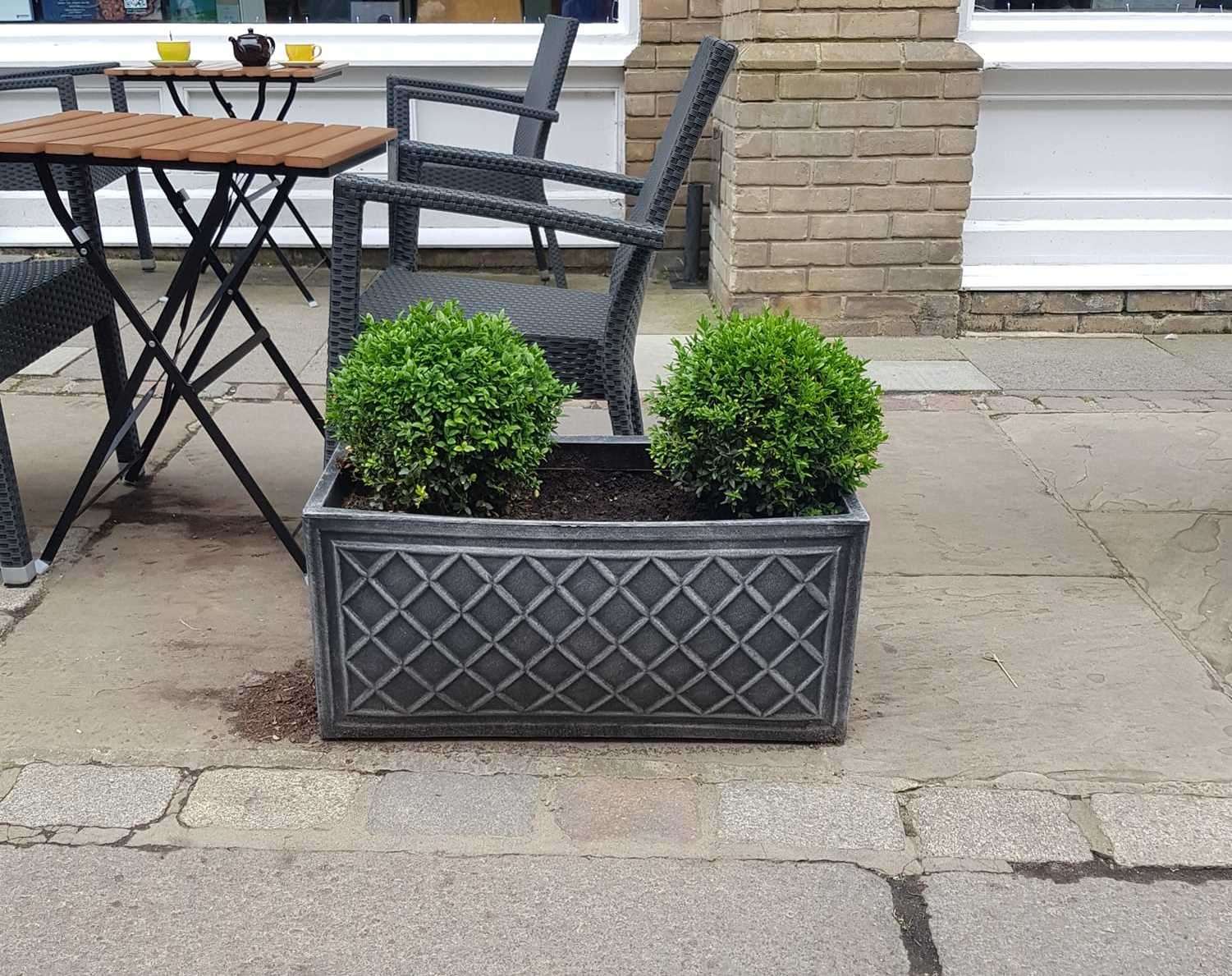 The planters have now been altered. Picture: Ann-Marie Bundock