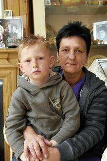 Lydia Frewer with her grandson Teejay