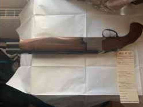 A gun seized by police when the gang was taken down. Picture: Essex Police
