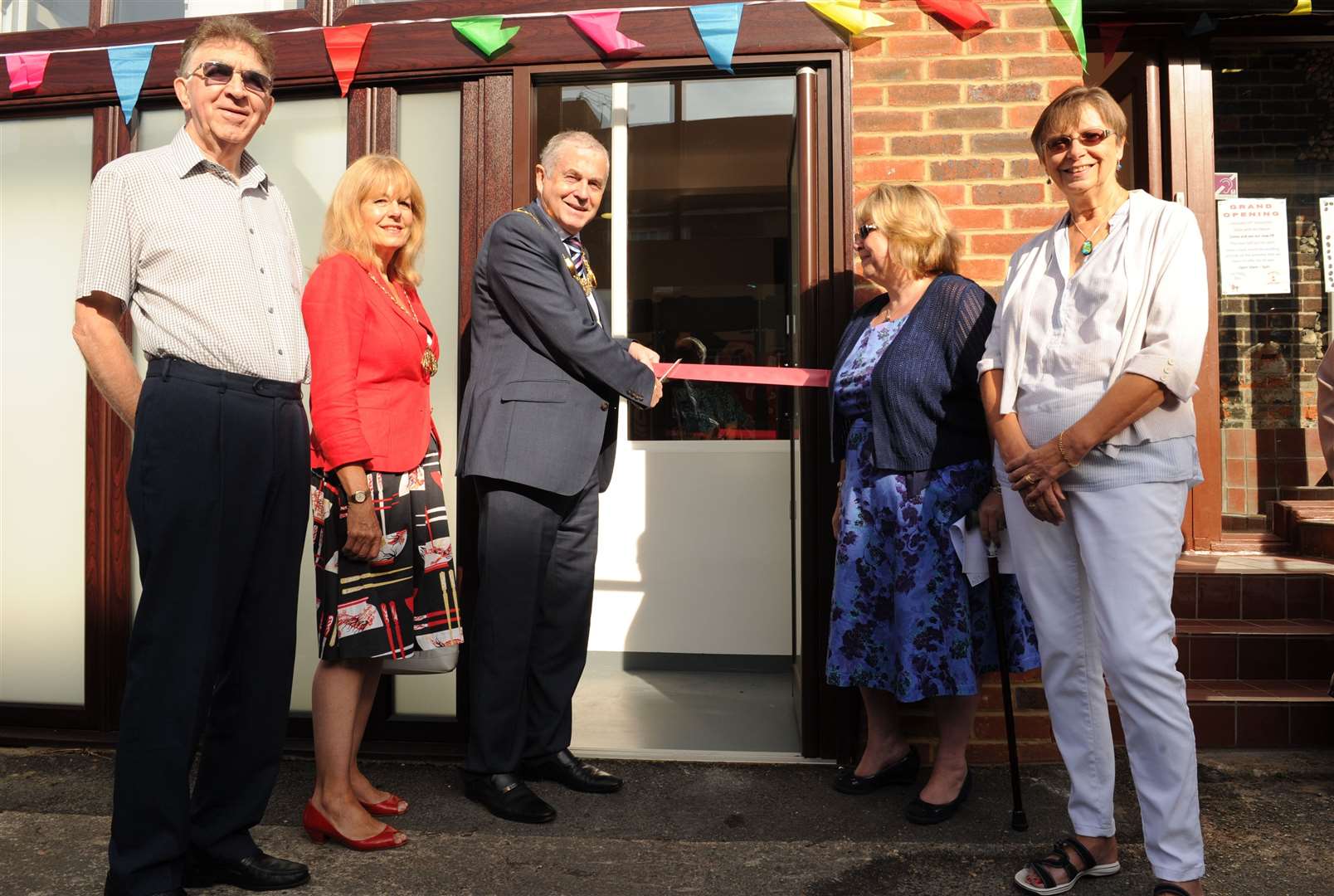 A new extension and lift at Borstal Baptist Church is opened by Medway's mayor and mayoress Cllr Stuart and Sarah Tranter in 2016. Picture: Steve Crispe