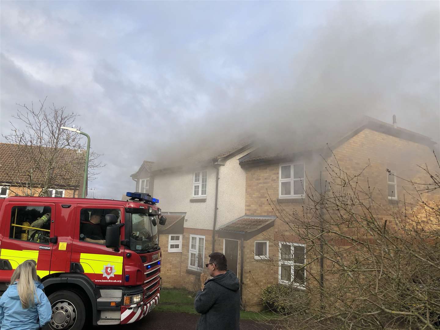 Firefighters tackled a blaze at a house in Downswood on Sunday (6793632)