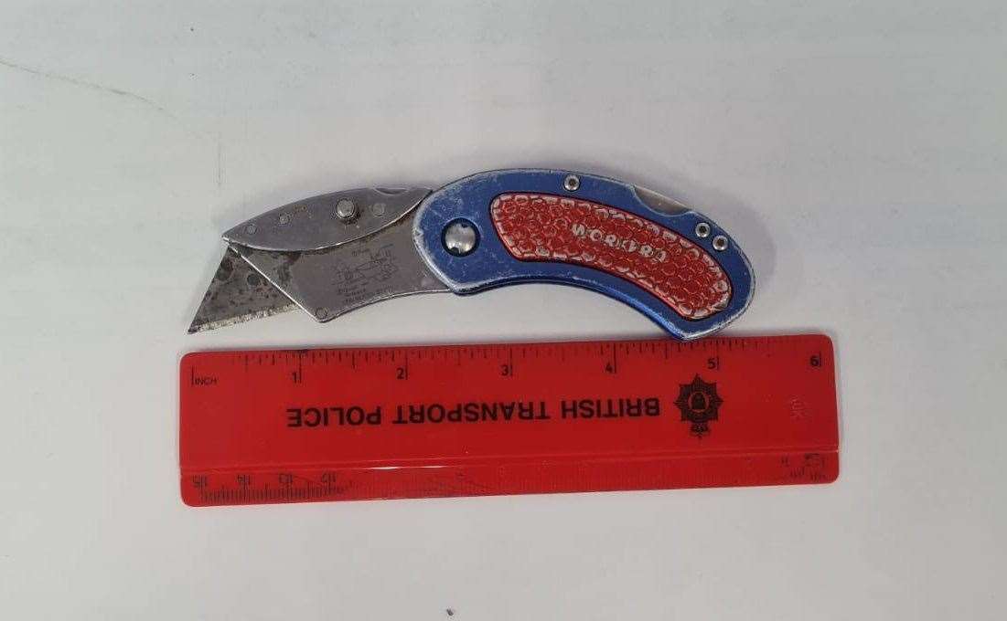 Police reportedly recovered a lock knife from a teenage boy arrested at Gillingham station. Picture: British Transport Police
