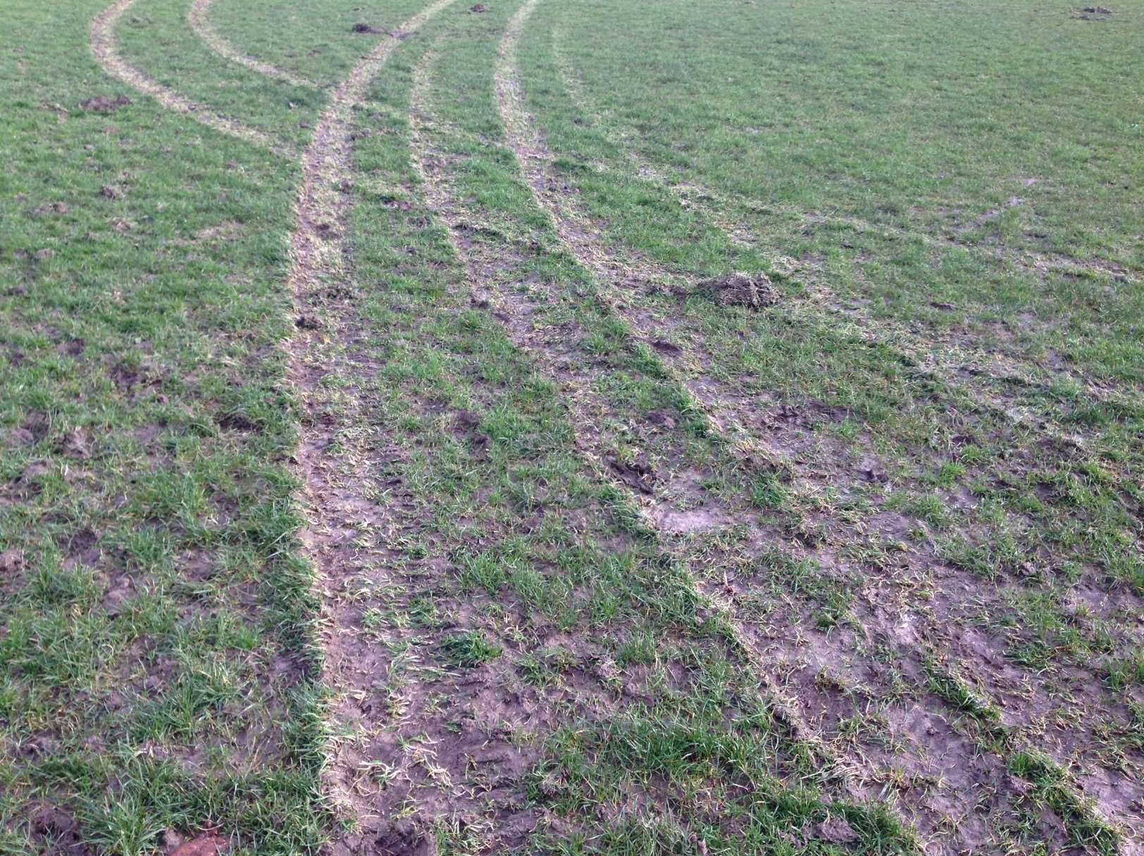 Lordswood FC youth football pitches were ruined when vandals broke in with a 4x4 vehicle
