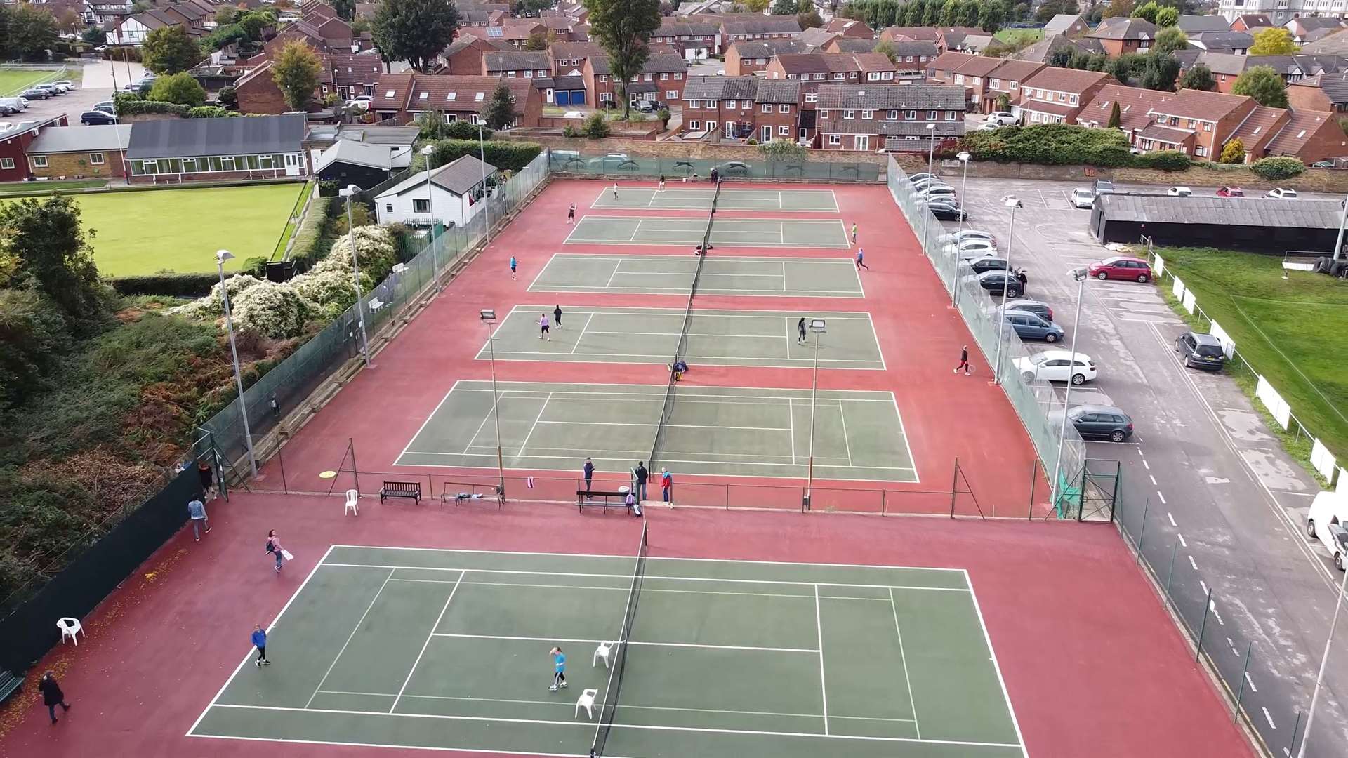An aerial view of Gravesham Tennis Club taken October 2020. Picture: Gravesham Tennis Club