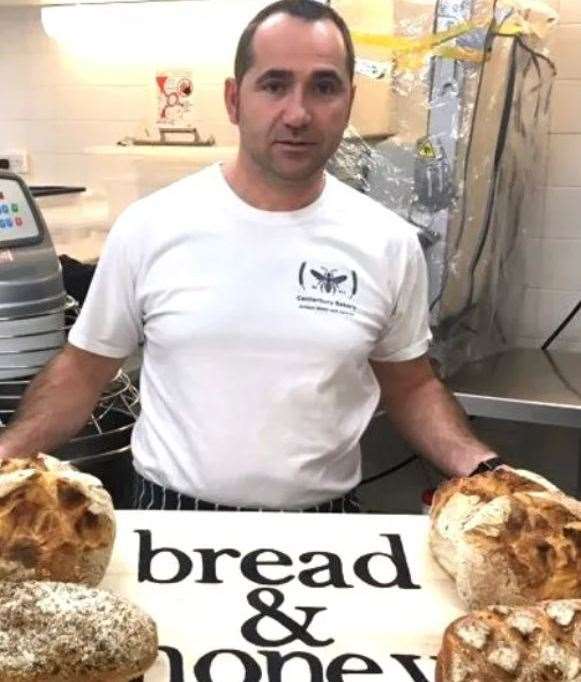 Head baker of Canterbury Bakery Eris Hoxha