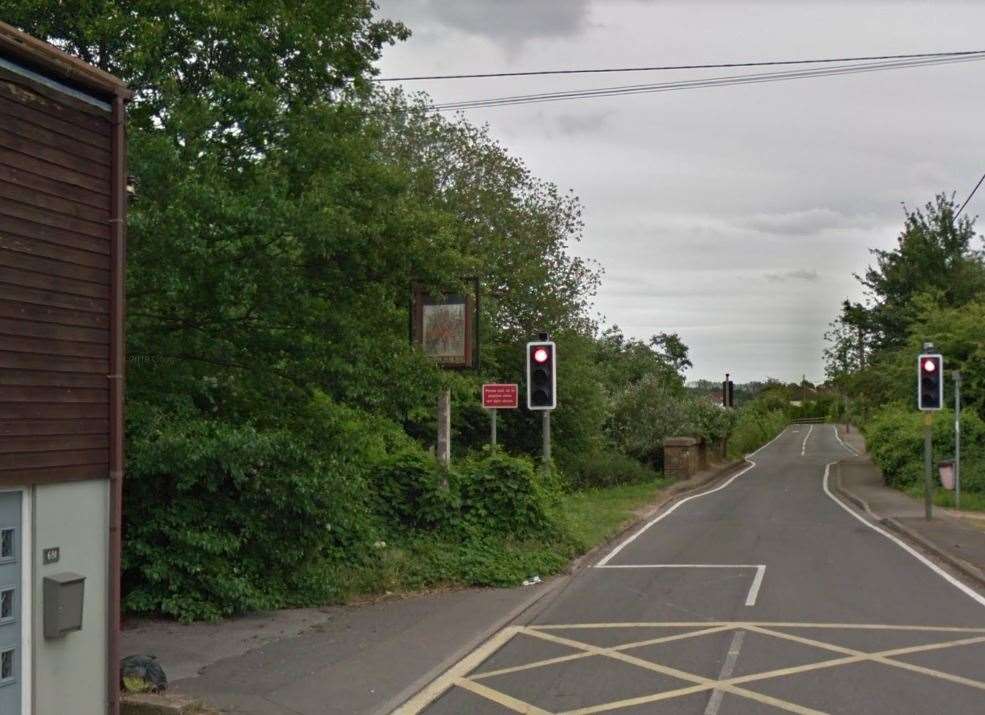 The Army & Navy pub sign stood in Lower Rainham Road at the bottom of Berengrave Lane Picture: Google