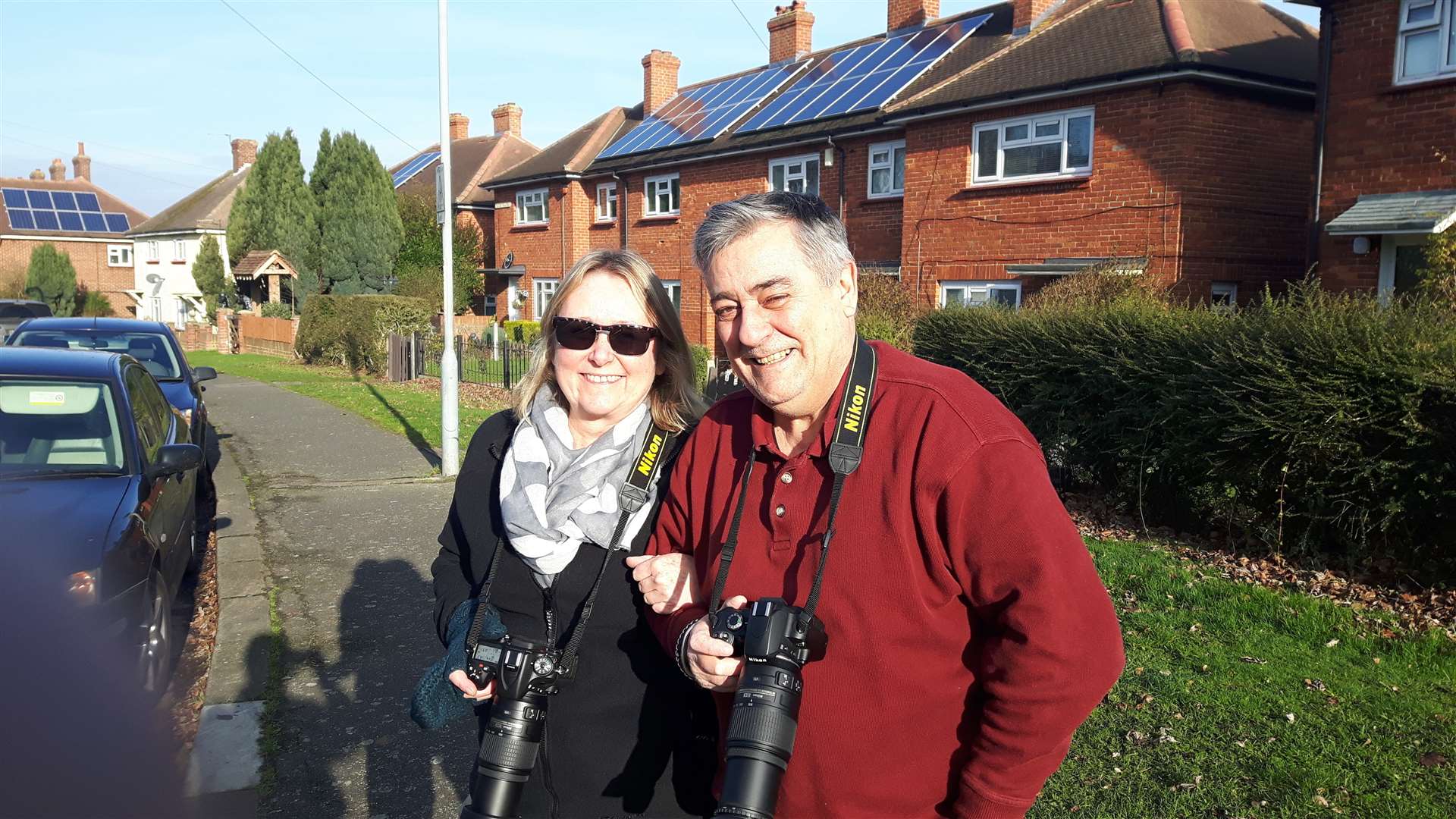 Jenny LeBeau and Tim Ballard were among the birdwatchers who descended on Coldharbour Road