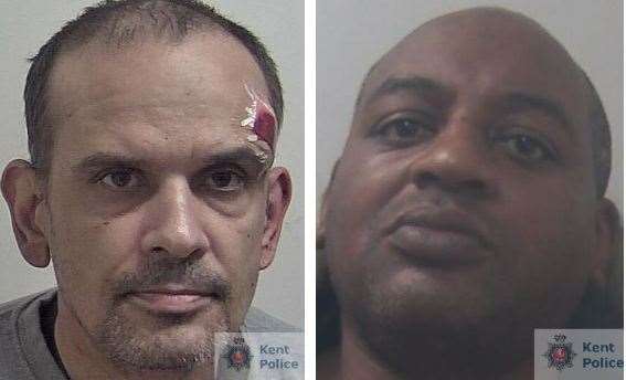 Burglars Nabil Abozid and Nigel Williams have been jailed