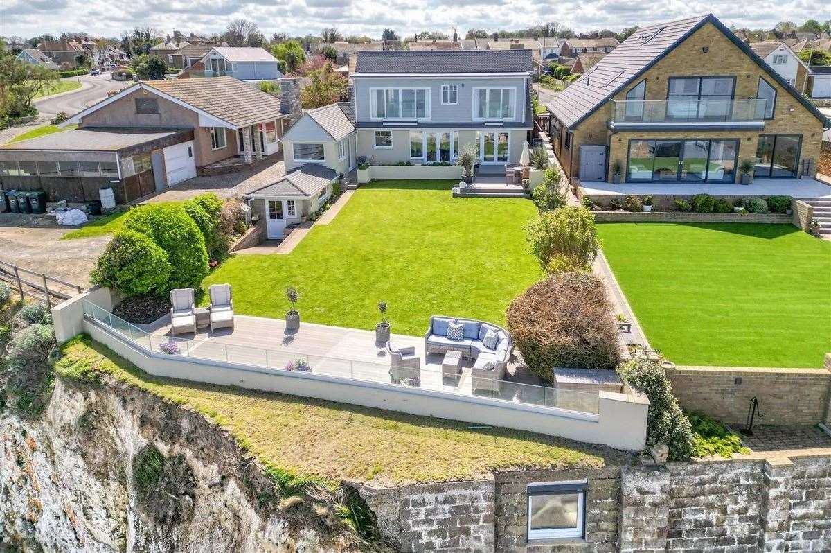 This clifftop property in Birchington looks out over Epple Bay. Picture: Rafferty and Pickard