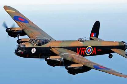The Canadian Lancaster was set to fly alongside its British counterpart in a salute to veterans