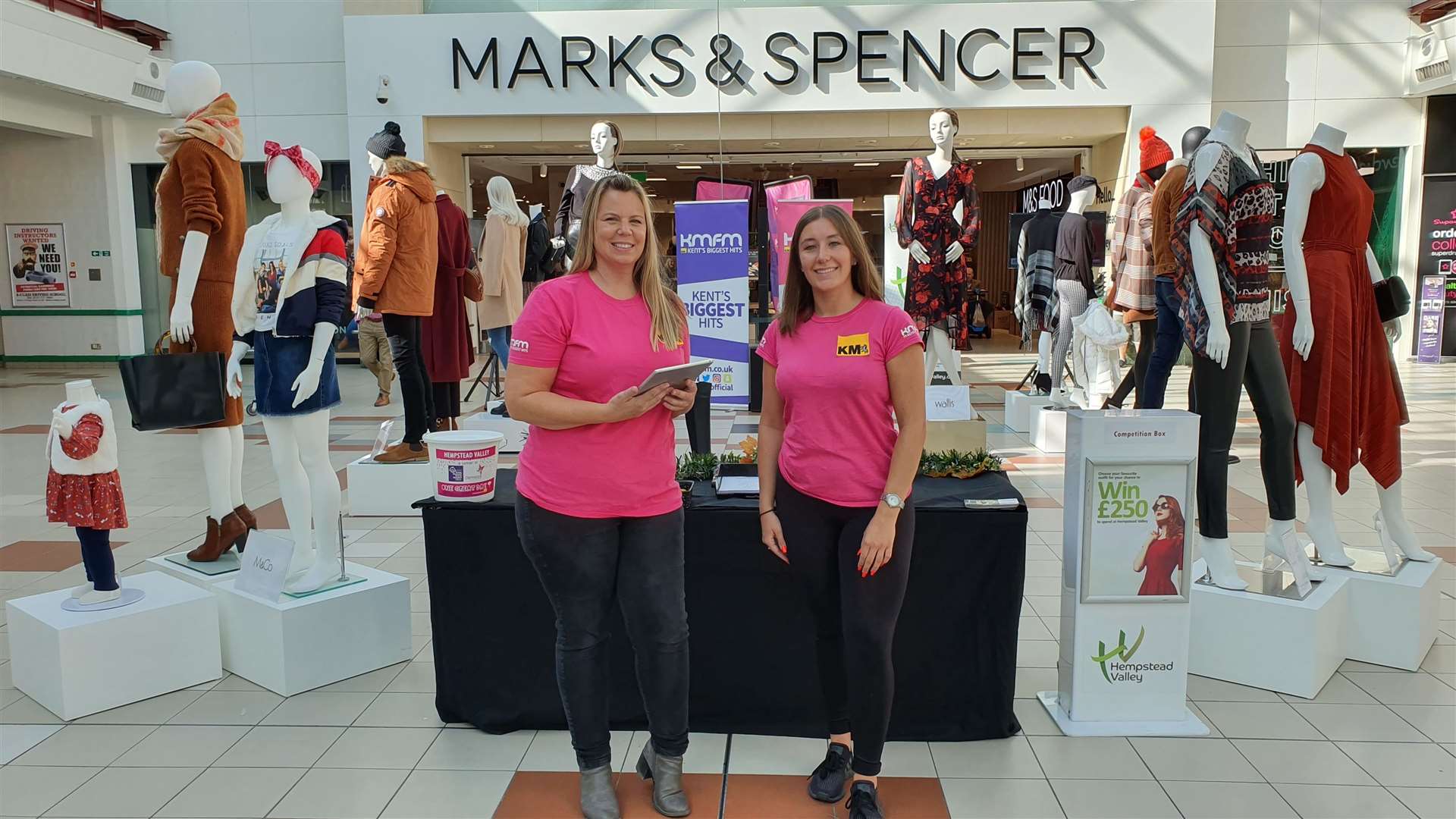 kmfm street team will be outside Marks and Spencers offering shoppers and chance to win £250 of clothing vouchers (17679710)