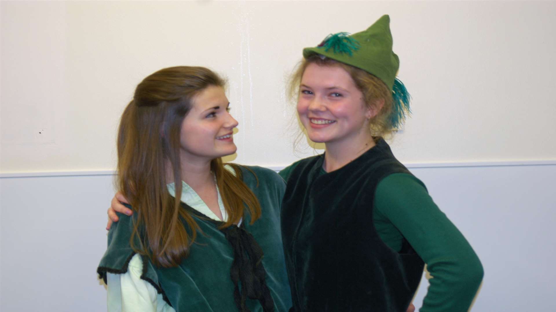 Bethany Kingston as Robin Hood and Kirsten Barr as Maid Marion