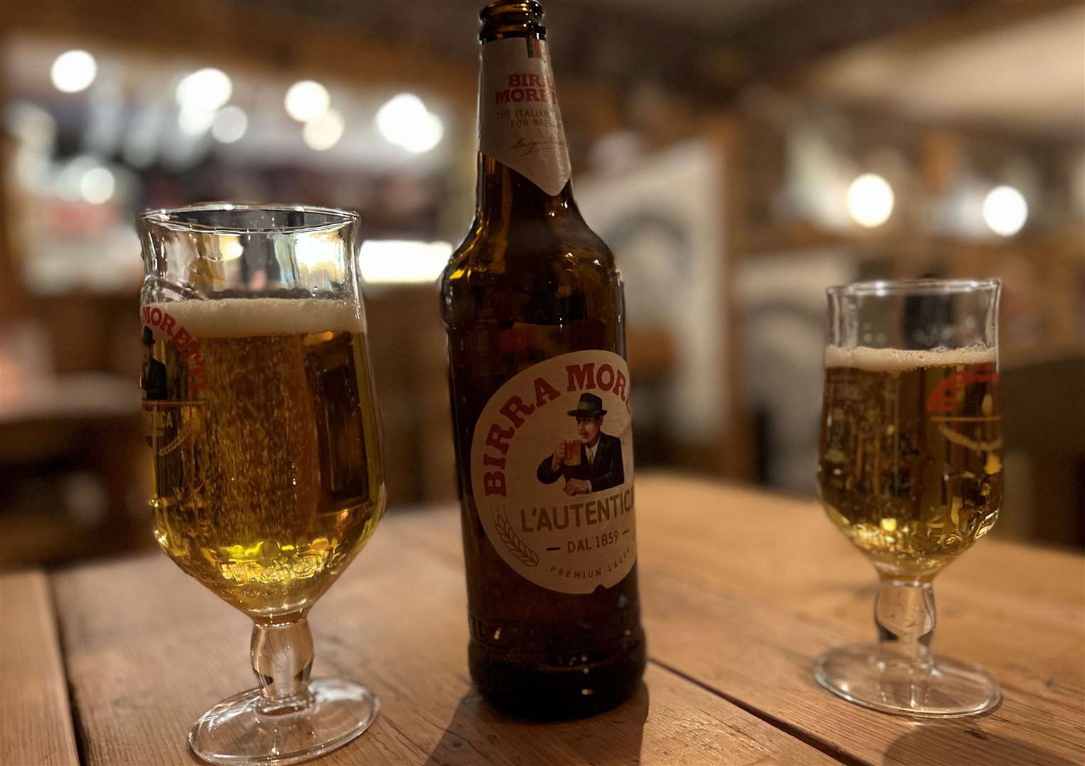 Call me tight - but one big bottle of Moretti, shared, saw us through the meal