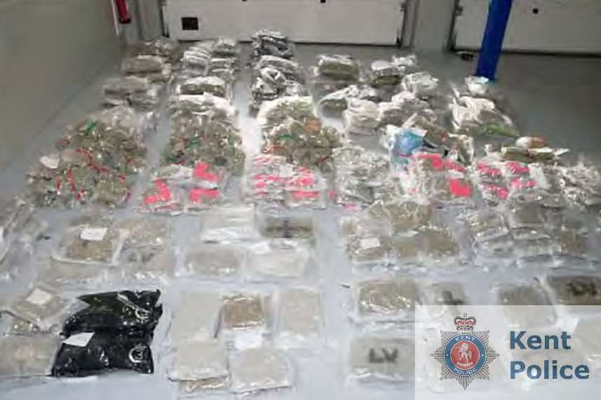 The drugs were delivered to a trading estate in Swanley. Picture: Kent Police