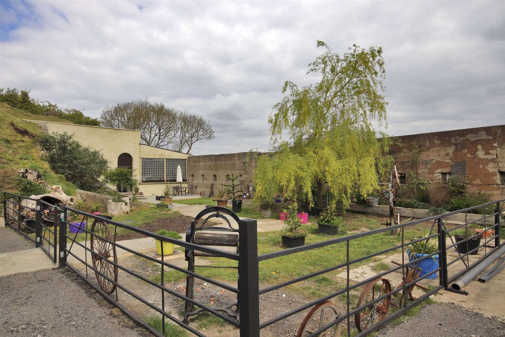 At the front The Guards’ House is a small turfed garden. Photo: Savills