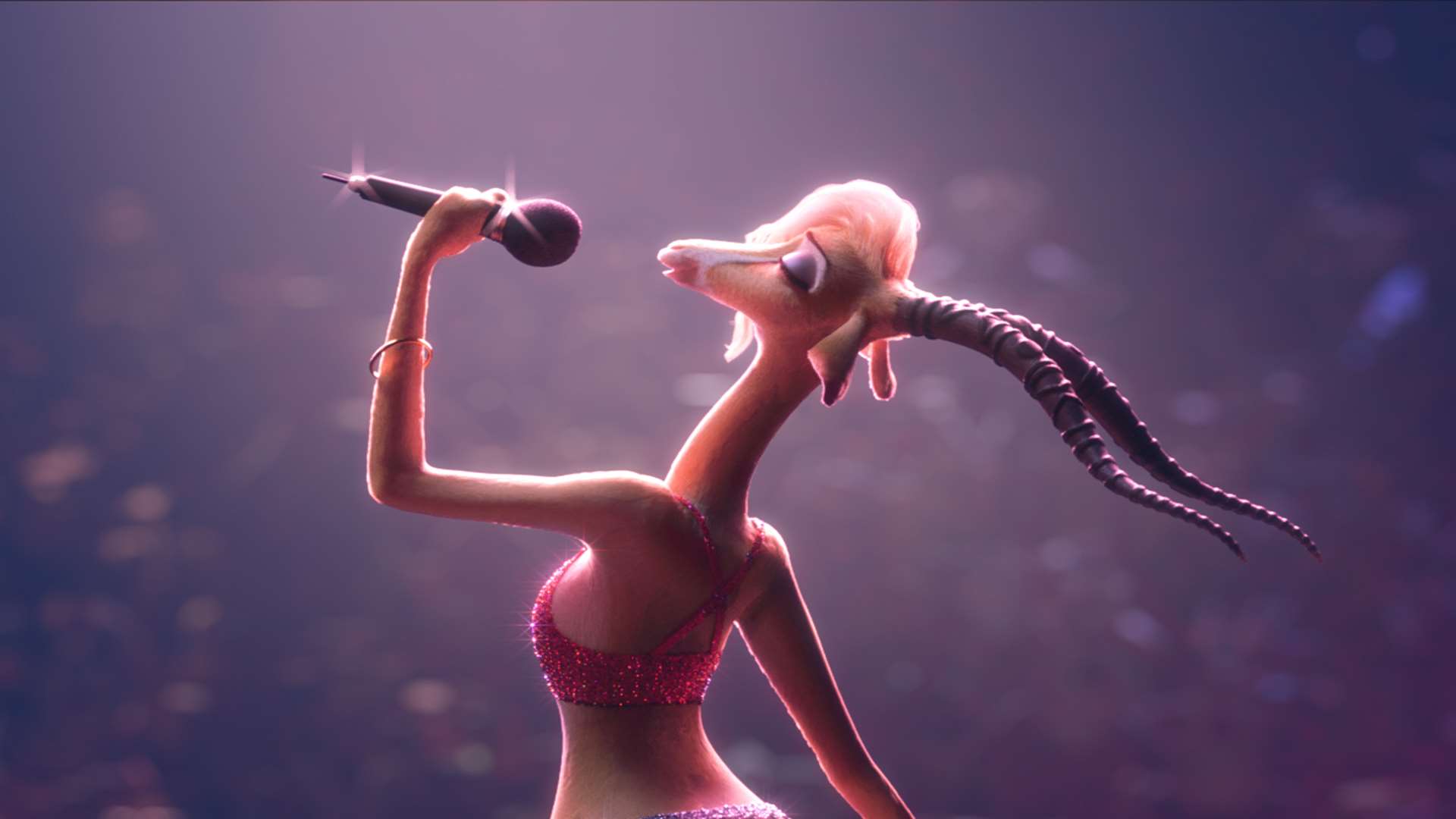 Gazelle sings with Shakira's voice in Disney's Zootropolis. Picture: PA/Disney