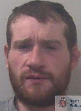 John Schock, 33, from Maidstone, was jailed for three years after he burgled homes in Swanley and Orpington. Picture: Kent Police