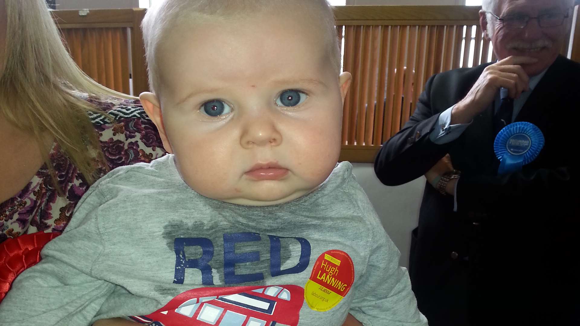 Four-month-old Linden Cornell waiting for Labour's first win