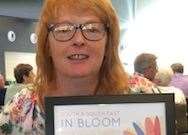 Fiona Jackson with the South East in Bloom certificate