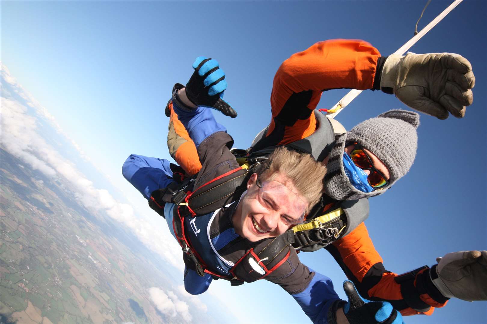 Ryan Cawley takes the plunge. Picture: Lee Andrews/Skydive Headcorn