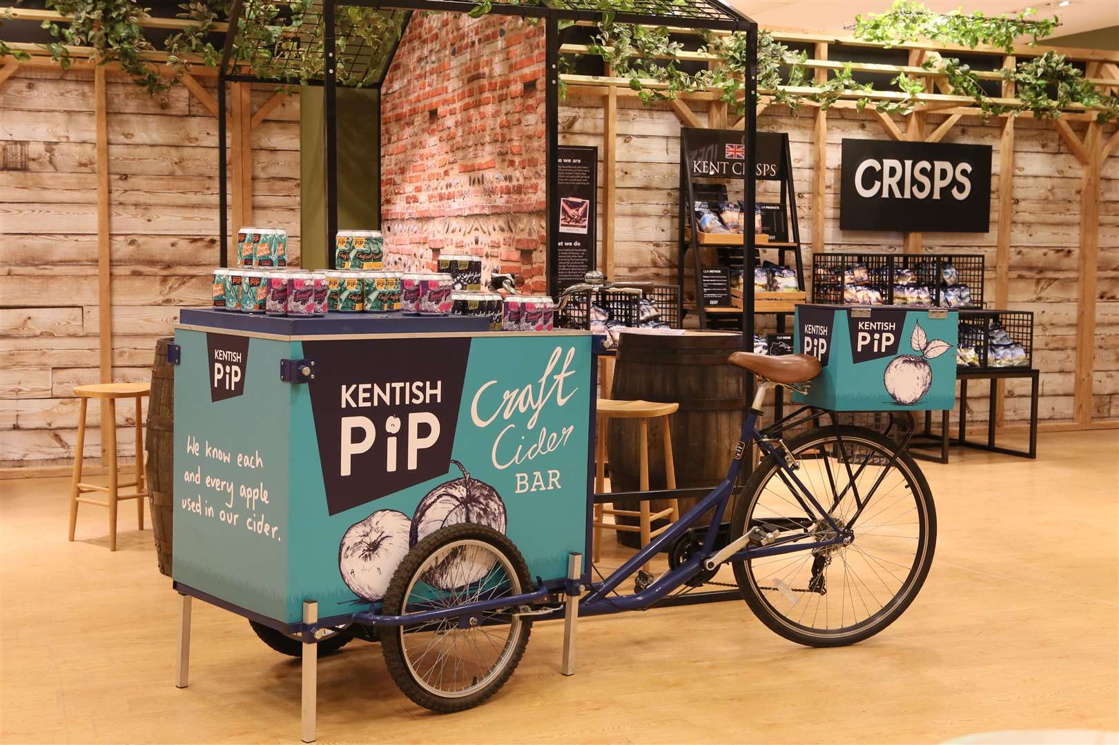 Ciders, crisps and other foodie delights are on sale at the new Produced in Kent shop in Bluewater