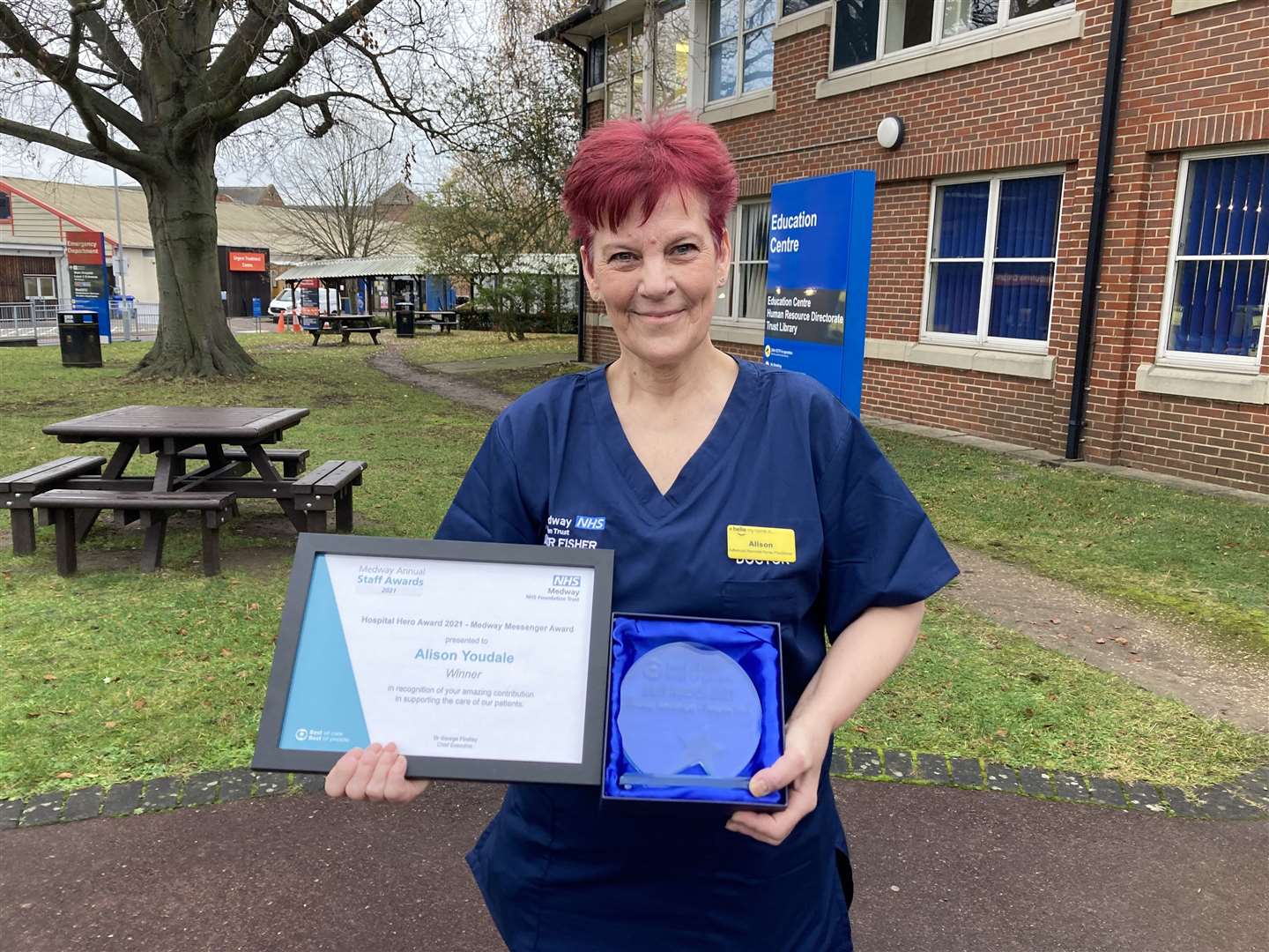 Neonatal specialist Alison Youdale is the winner of the 2021 Hospital Hero Award for helping support families and going the extra mile to look after bereaved parents and families at Medway Maritime Hospital. Picture: Medway NHS Trust