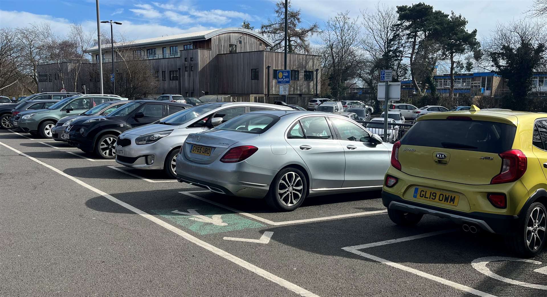 The upper level of the Recreational Ground car park in Tenterden only has a small number of disabled spaces which some shoppers find hard to access