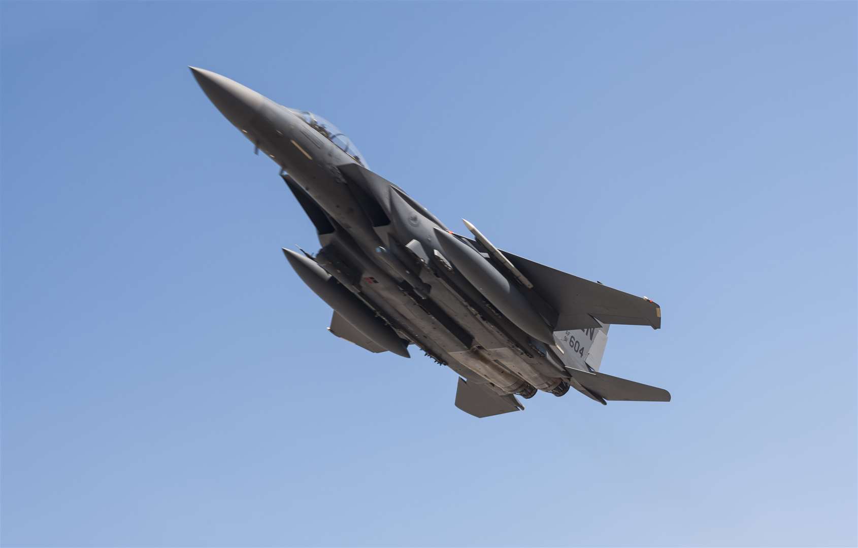 An F-15 jet in full flight. Photo: iStock