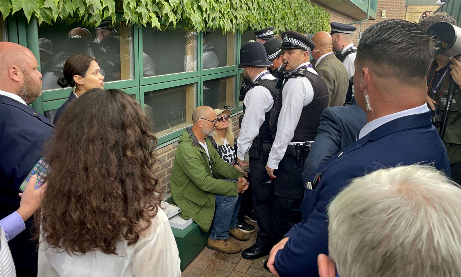 Just Stop Oil protesters detained by police (Jonathan Veal/PA)