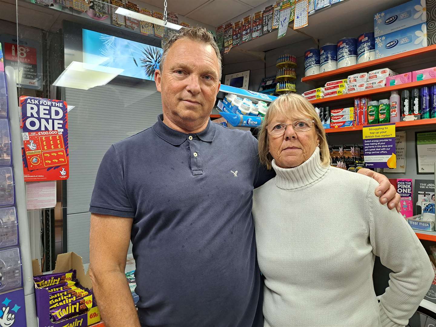 Richard and Anne Manuel own St. Stephens News in Canterbury have thanked their customers for the many messages of support they have received