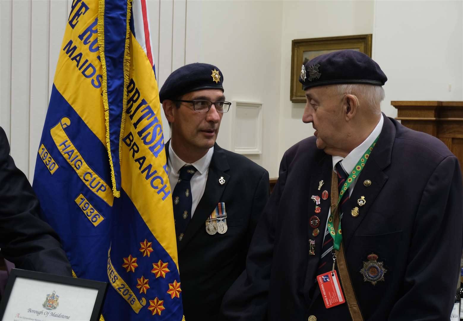 Members of the Royal British Legion were in the audience. All photos courtesy of Peter Cooper